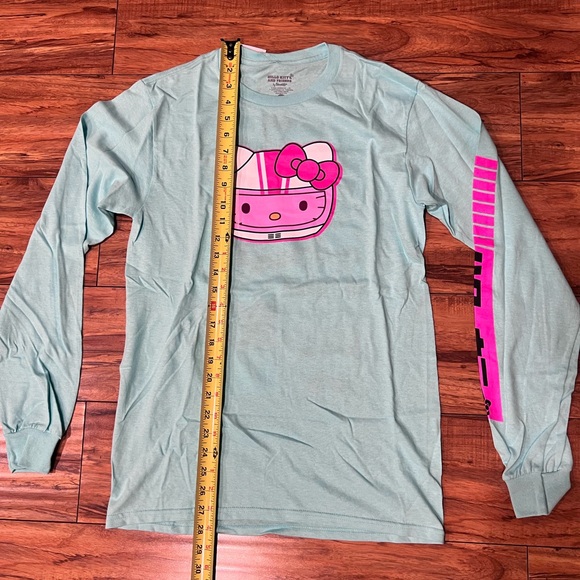 Sanrio Hello Kitty Tokyo Speed Racing Long Sleeve T Shirt Exclusive kawaii - Picture 7 of 8